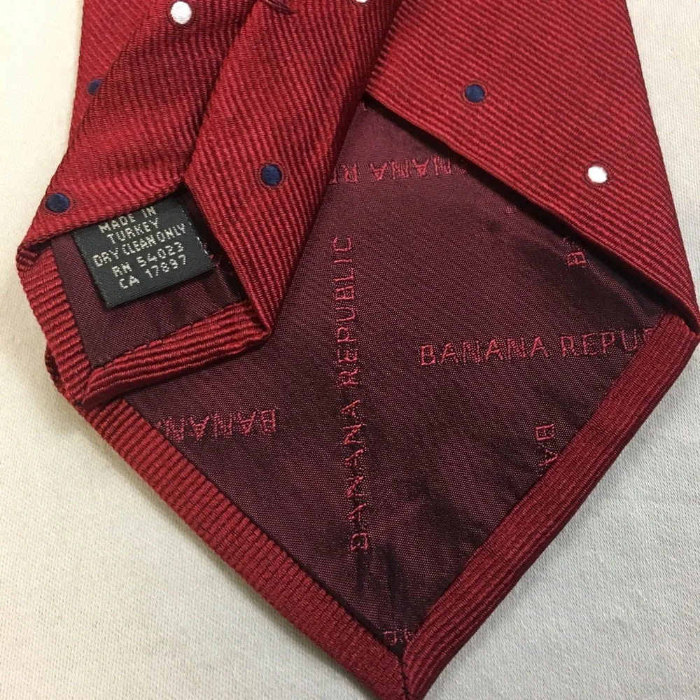 Banana‎ Republic Polka Dot 100% Silk Tie Men’s